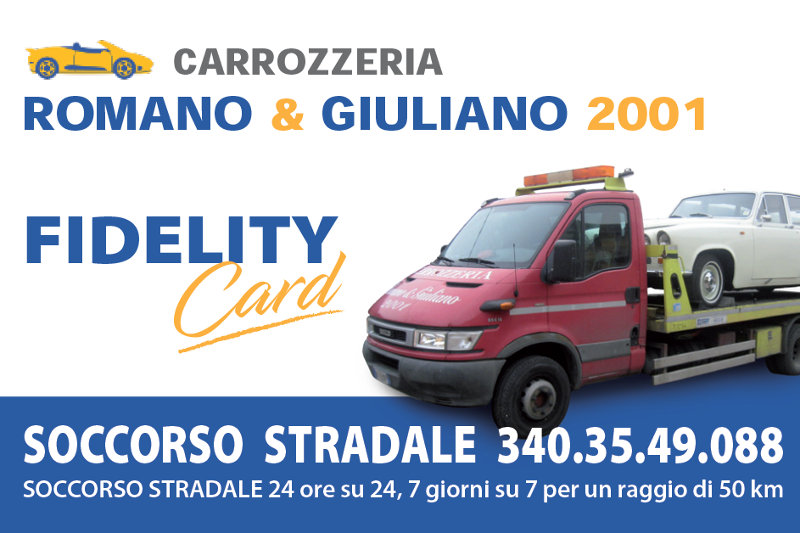 Soccorso stradale gratis con la nostra Fidelity Card