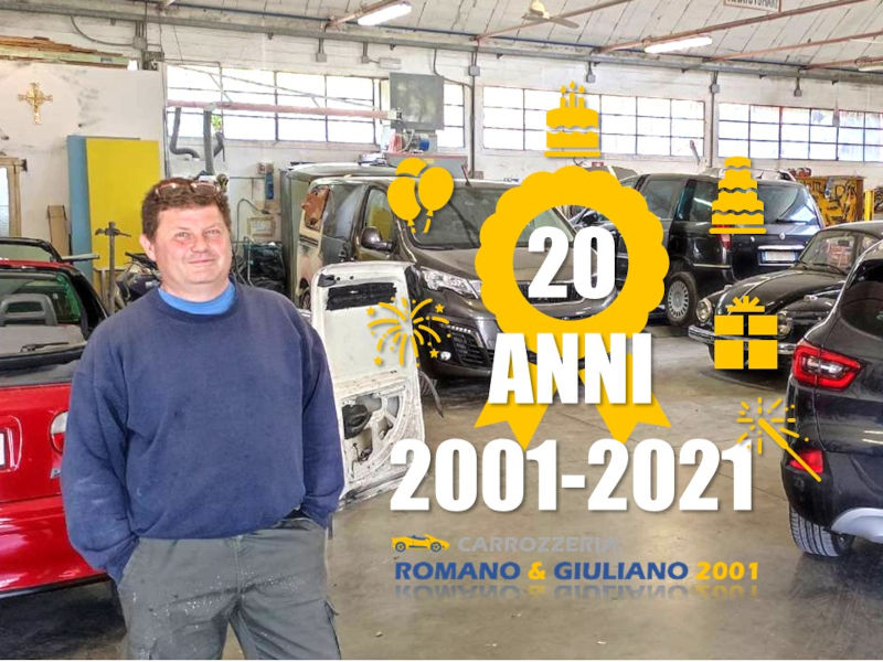 La Carrozzeria Romano & Giuliano 2001 festeggia 20 anni con un regalo